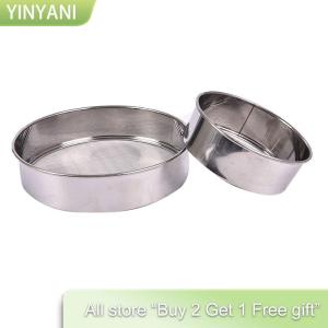 [COD] CHENJ KITCHEN Kitchen Mesh Flour Sifter Round Stainless Steel Flour Sieve Strainer Sifters
