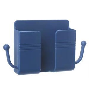 HTF.new wall-mounted storage box multi-function remote control mobile phone charging storage box wall storage storage box