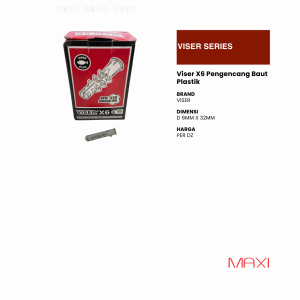 Viser | Series X | 100 Pcs | - Angkur Multi Fungsi Tembok Bata
