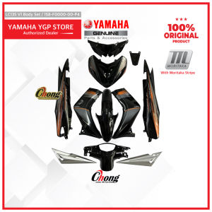 Yamaha LC135 V1 Body Cover Set & Sticker ( Hitam Oren) 1S8-F0000-00-P4 (SMX) 100% Original HLY!
