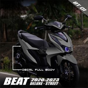 (COD) TERBARU Decal Sticker Beat DELUXE STREET 2020 2021 2022 2023 Full body Polos Keren Viral - Stiker Variasi Beat Fi New Fullbody Desain Gradasi Minimalis 24.04