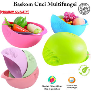 Wadah Tempat Cuci Beras / Tirisan Pencuci Buah Sayuran Tirisan Beras Saringan / Baskom Cuci Beras Baskom Serbaguna / Alat Cuci Beras