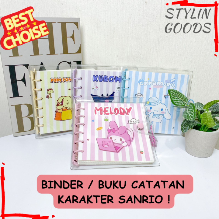 MINI BINDER BUKU SPIRAL / BINDER SANRIO BUKU CATATAN LUCU UNIK NOTEBOOK ...