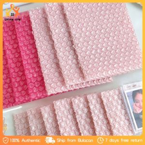 10Pcs/set Pink Love Heart Bubble Wraps Pouch Waterproof Shockproof Bubble Envelope Packaging Bag