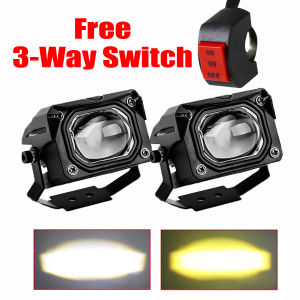 2Pcs 100W Car LED Work Light 12V-24V Beam Light Headlight Additional Spotlight Off-Road Floodlight for Truck Etc