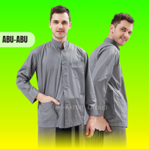 Baju Koko PREMIUM Habib Haibah Ammu Model Polos Lengan Panjang Bahan Katun Spun Untuk Remaja dan Dewasa