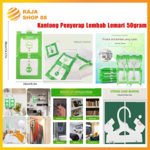 Kantong Penyerap Lembab Lemari 50g Penyerap Lembab Lemari Pakaian Anti Jamur Multifungsi