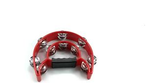Tambourine Half Moon Design Loud Crisp Sound Bell Tambourine School Dance Band Music Instrument Tamborin