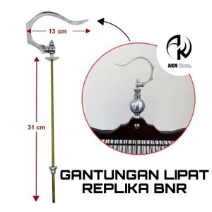 GANTUNGAN LIPAT REPLIKA BNR TUTUP ALUMUNIUM SANGKAR BURUNG MURAI LOVEBIRD KOTAK BRANJANGAN GANTUNGAN LIPAT REPLIKA BNR GANTUNGAN KANDANG BURUNG GANTUNGAN SANGKAR KANDANG GANTUNGAN REPLIKA BNR PENDEK[ IPACK ISI 10 PCS]