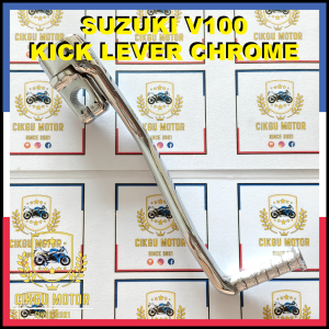 CIKGU MOTOR SUZUKI V100 KICK LEVER 100% ORIGINAL CHROME/ V100 STARTER LEVER CHROME/ V100 KICK PEDAL CHROME