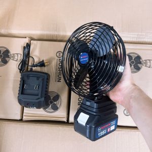 Quạt Sạc Điện Tích Điện Boshun Quạt Chạy Pin 10 Cell Chân Pin Makita Phổ Thông