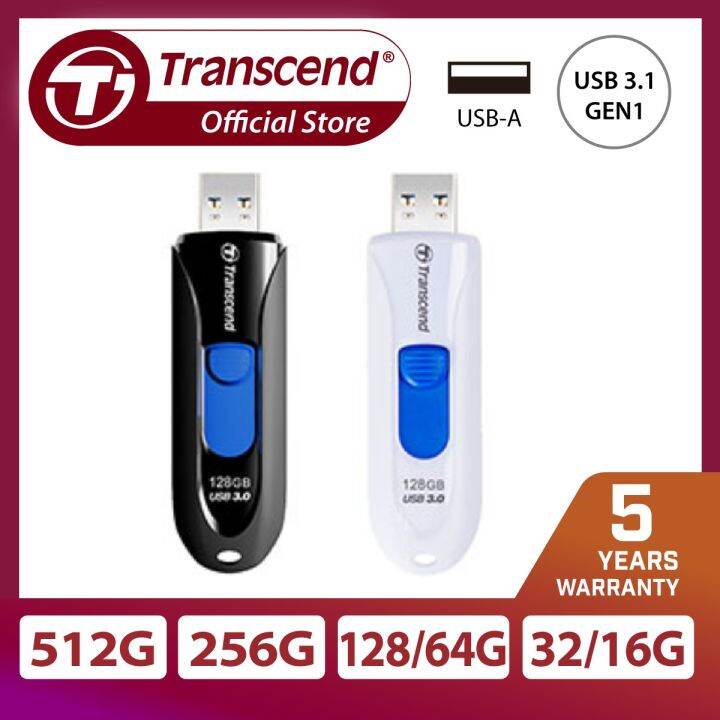 Transcend JF790 JetFlash 790 Black / White USB | USB Flash Drive ...