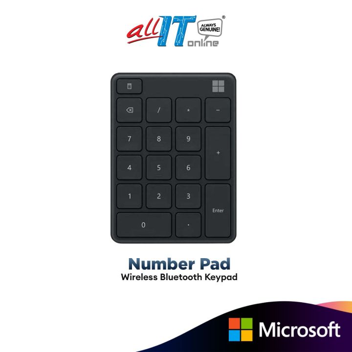 microsoft bluetooth wireless number pad