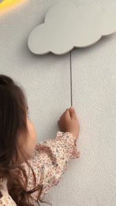Cloud Light - Floating Cloud Wall Lamps for Nursery & Kids Bedrooms - Cloud Light - Floating Cloud Wall Lamps for Nursery & Kids Bedrooms    Battery-operated Hanging Night Lights