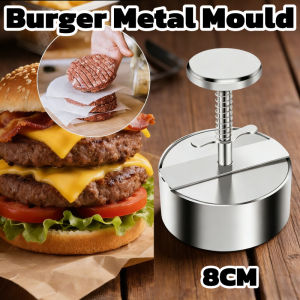 8CM Round Burger Metal Mould Hamburger Patty Maker Grill Press Cooking Tool for Burger Press Pizza