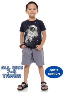 Celana Pendek Anak Usia 7-8 Tahun Bahan Cotton - Motif Cowok