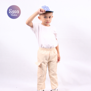 SASA Noah Cargo Jogger Pants with SIde Pockets for Kids
