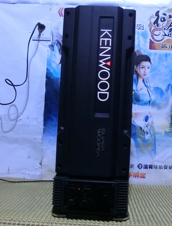 KENWOOD/ Kenwood SW-7 subwoofer Kenwood active subwoofer dual 6.5