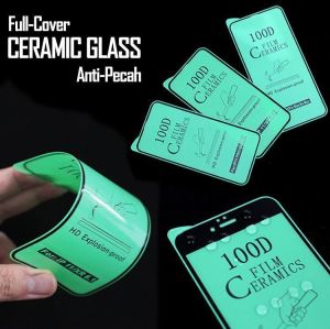 Ceramic Screen Protector Clear Bening 16 Promax 16 15 Pro 15 14 Plus 14 13 Pro 13 12 Mini 12 11 Pro 11 X Xr Xsmax 8 Plus 7 SE 6 Transparant Pelindung Layar
