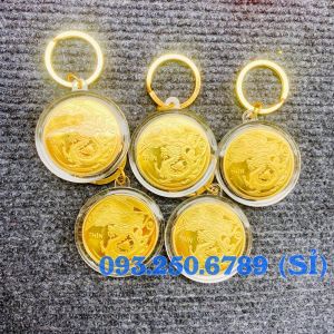 [TUỔI THÌN] Móc Khoá Đồng Xu 12 Con Giáp Siêu Đẹp Phong Thuỷ May Mắn