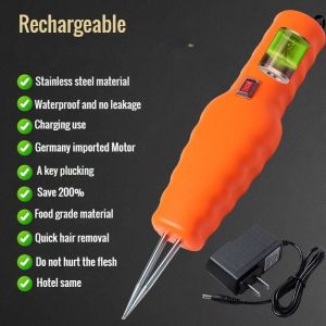 【Fast Ship】Chicken Plucker MachineHandheld Electric Poultry Feather Remover with Waterproof Switch Small Feat  Electric Hair Removal