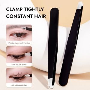 NHÍP GẮN MI GIẢ ĐẦU VÁT SIÊU KHÍT - 1 CẶP - NHÍP NHỔ LÔNG MÀY INOX NHÍP GẮP LÔNG MẶT NHÍP MAKEUP CHUYÊN NGHIỆP