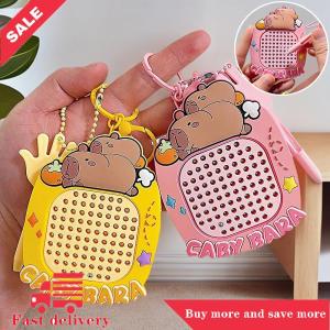 [COD] Capybara Decompression Magnetic Steel Ball Drawing Board Childrens Gift Cute Toy Kawaii School Bag Pendant Car Keychain Cute
