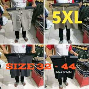 SUPER JUMBO XXXXXL COD celana pendek pria jumbo cowok dewasa chino rip pinggang karet