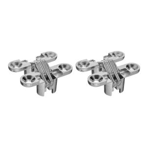 NCNC(OKDEALS01) Invisible Folding Worktop Heavy Duty Furniture Oncealed Hardware Cross Hinge Door Hinge Hardware Tool