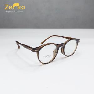 Gọng kính tròn nam nữ giả cận Zecko EG07 chống ánh sáng xanh