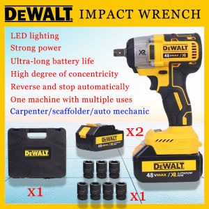 DeWALT Impact Wrench 198V 6.0AH Li-ion battery Cordless Impact Wrench With 2 batteries Impact Wrench High Torque Wrench Power Tools
