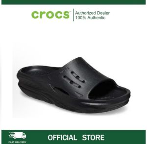 【New】Crocs For Women And Men Black Slippers