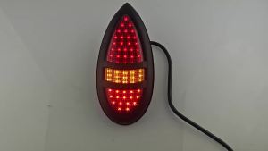 Motorcycle 18CM Custom Tail Lights 12V Stop Brake Turn Signal Flush Mount on Fender For Harley Yamaha Suzuki Honda Kawasaki