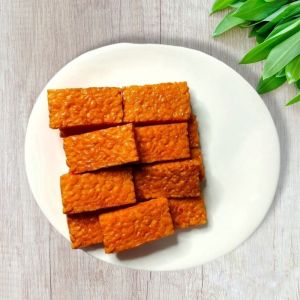 Replika makanan Tempe ( 1 set 1 pcs  ) / dummy makanan /  jajanan awet /Mainan anak / Edukasi anak / Dekorasi meja makan / Display Restaurant Hotel Dan lain lain