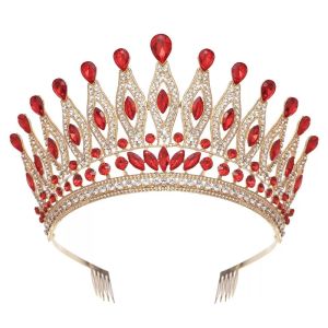 High-End Exquisite Pageant Crown Women Princess Bridal Wedding Tiara for Birthday Prom Photo Shoot Party School Birthday