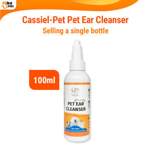 Cassiel Pet Ear Cleaner Ear drops mites odor removal 100ML Dog Cat Rabbit