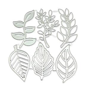 แม่พิมพ์ลายฉลุสำหรับทำสมุดภาพแบบทำแม่แบบลายนูนที่ตัดลายกระดาษอัลบั้มรูปใบไม้แบบทำมือ