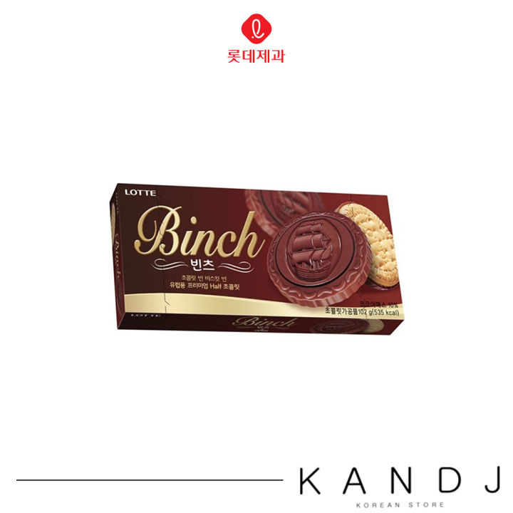 [Lotte]Binch Chocolate Biscuits 102g