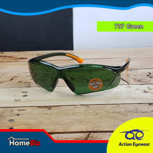 Action Eyewear รุ่น 737 Green แว่นตานิรภัย แว่นกันแดด2020 แว่นตากันUV แว่นกันแดดผู้ชายสวยๆ แถมฟรี ซองแว่น