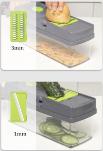 ReTouch Multi-Purpose 14-in-1 Chopper Multi-Functional Grater Cutter Easy Safe Child Protected Shredder Mincer Dicer KA-808