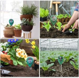 เครื่องวัดคุณภาพดิน เครื่องวัดค่า Soil Meter PH MoistureLight วัดแสง วัดความชื้น สําหรับปลูกพืช แบบ 3IN1