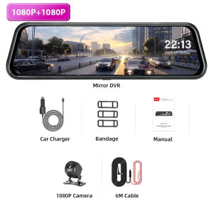 EKLEVA 4K+2K WIFI 10 inch Car DVR Dashcam Front Camera Super Night Vision Touch Screen Car Camera dash cam Support Dual Lens recorder