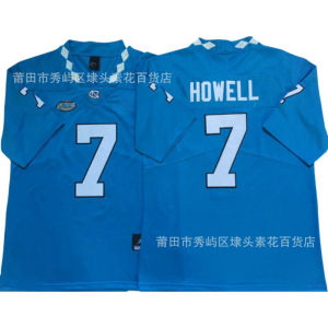 NCAA University Football Uniform Jersey  North  Luo Laina Tar Heel Team 7#10# Embroidery in stock customizable