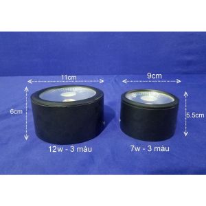 Đèn led ống bơ bơ lùn 3 chế độ màu.