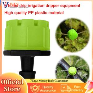 【Flagship】 500Pcs 1/4 Inch Adjustable Drip Irrigation Emitters Rotating Sprinklers Micro Drip Irrigation Sprinklers for Gardener