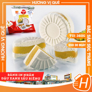 BÁNH IN NHÂN ĐẬU XANH SẦU RIÊNG TÂN HUÊ VIÊN - TÚI 360GR (6 Cái)
