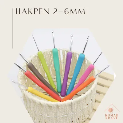 RUMAH KRAVE - Hakpen 2-6 mm Jarum Rajut Rubber Karet