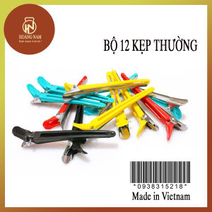 Bộ 12 kẹp mỏ Vịt thường - Giải pháp tuyệt vời cho việc định hình tóc khi cắt uốn duỗi kẹp và tạo mẫu tóc