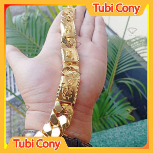 Lắc tay nam mạ vang Phúc Lộc Thọ L7224-358-DX Tubi Cony