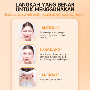 GMEELAN 2PCS SET Orange Exfoliating Gel 1 Menit 50g+Krim Pemutih Ketiak Bunga Sakura Bersih 30g / NASA Natural Nusantara